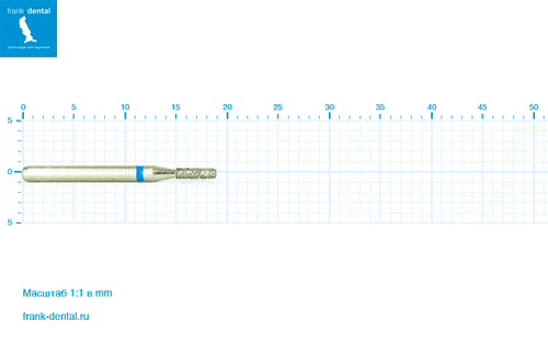 Бор алмазный стандартный Frank Dental типа FG - D.835.010.FG