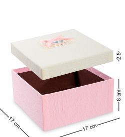 WF-30-A Набор коробок из 3шт «Прямоугольник» цв.розов./крем.
