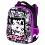 Ранец BRAUBERG PREMIUM, 2 отделения, с брелоком, "Anime movie", 38х29х16 см, 272018