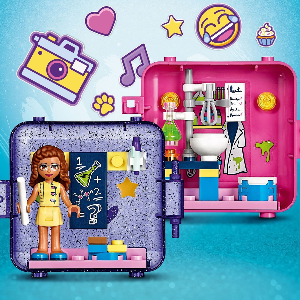 LEGO Friends: Шкатулка Оливии 41402 — Olivia's Play Cube - Researcher — Лего Френдз Друзья Подружки