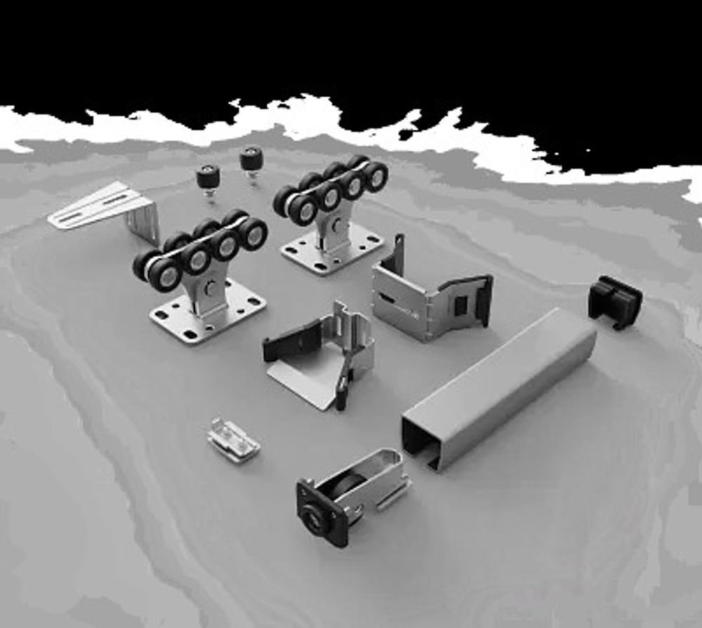 Комплект  для откатных ворот SGN.01 Алютех (до 450кг.) 5,3 метров