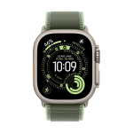 Apple Watch Ultra 3 (2025), 49 мм корпус из титана цвета «Natural», ремешок Trail Loop размера M/L цвета «Green/Neon»