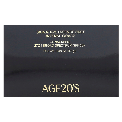 AGE20'S, Signature Essence Pact, Intense Cover, SPF 50+, 27C, 14 г (0,49 унции)
