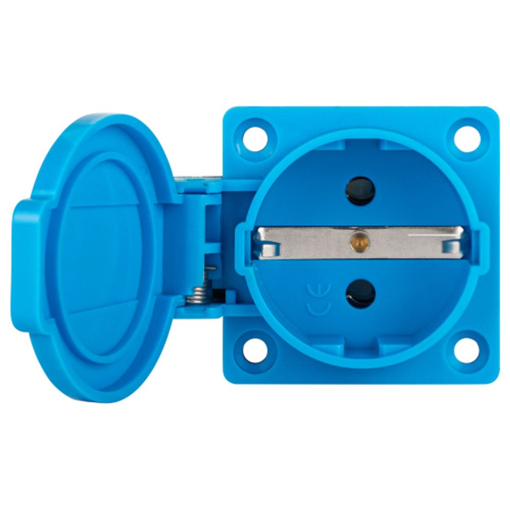 Розетка ЭРА R(PAN)-16-2P-PE-IP54 панельная скрытая с крышкой 112 2Р+PЕ 16А 220В IP54