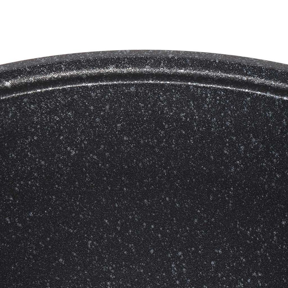 Кастрюля алюминий, антиприг, 3 л, с крыш, индукц, Kukmara, Темный мрамор, кмти32а, индукц