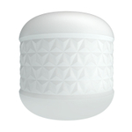 Белый сквозной мастурбатор Crystle (Цвет: белый)