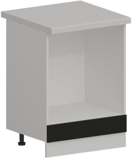 Кухня Модуль ШНД 600 Графит / Черный матовый