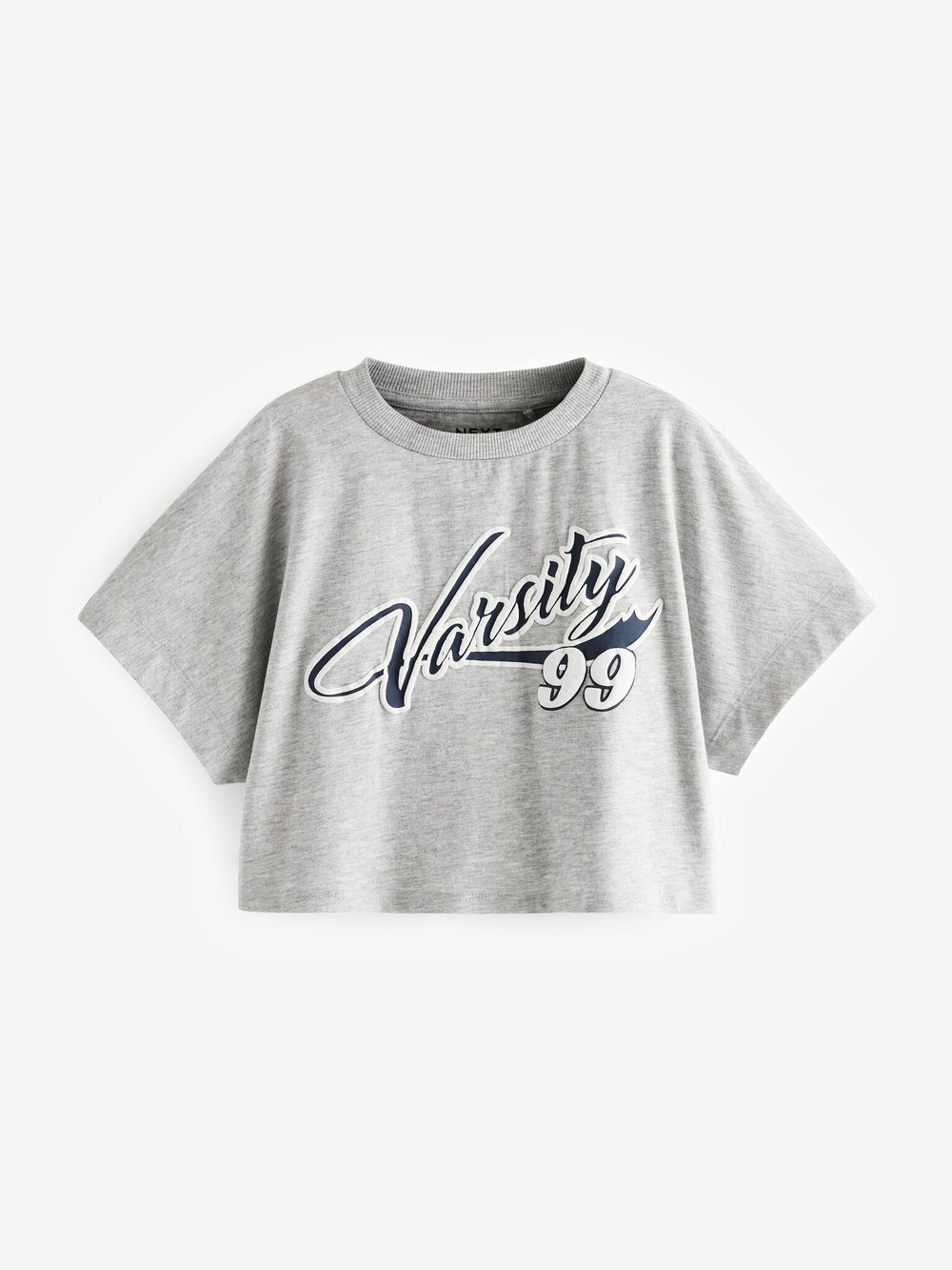 Футболка для девочки Next N90-225, 3 шт., Белый, Темно-синий, Серый