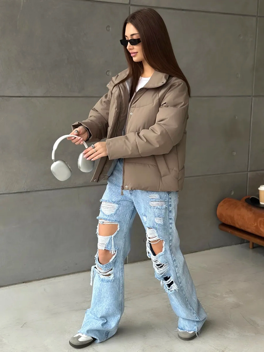 Куртка осенняя короткая без капюшона