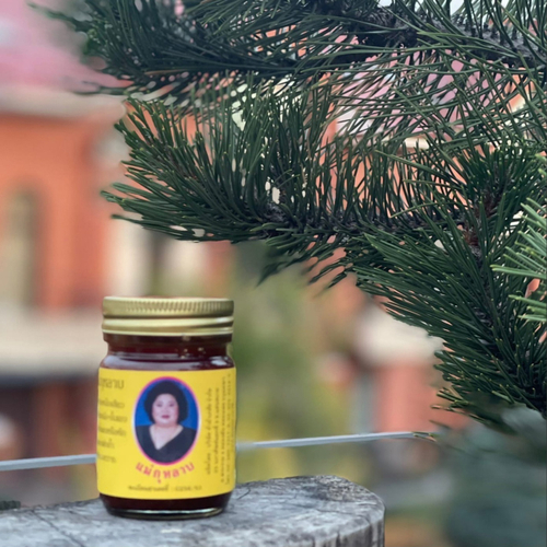 Тайский бальзам с черным кунжутом Kulab Black Sesame Oil Balm