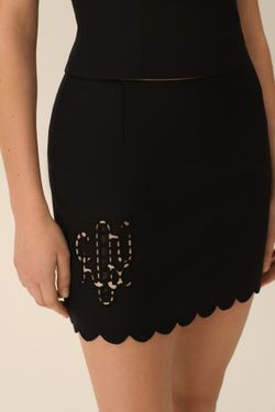 Юбка с ришелье (Romantic CEO), черная