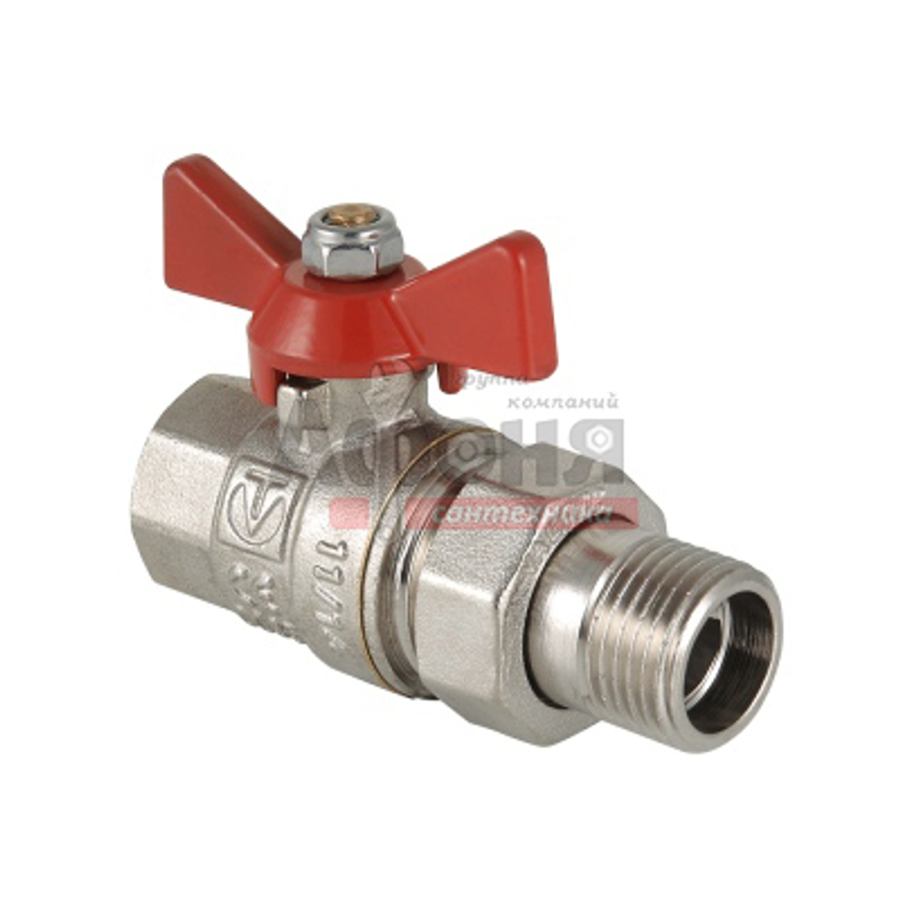 Кран шаровой VALTEC 1/2" г/ш баб американка  (VT.227)