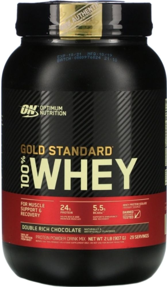 Протеин Optimum Nutrition 100% Gold Standard Whey (Ванильное мороженное, 909 гр., 28 порций)