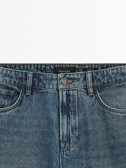 Massimo Dutti Зауженные джинсы из 100% хлопка, индиго