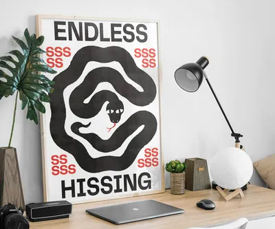 Постер на холсте Hissing