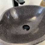 Раковина из речного камня RS-66012 48х34х15 из натурального камня