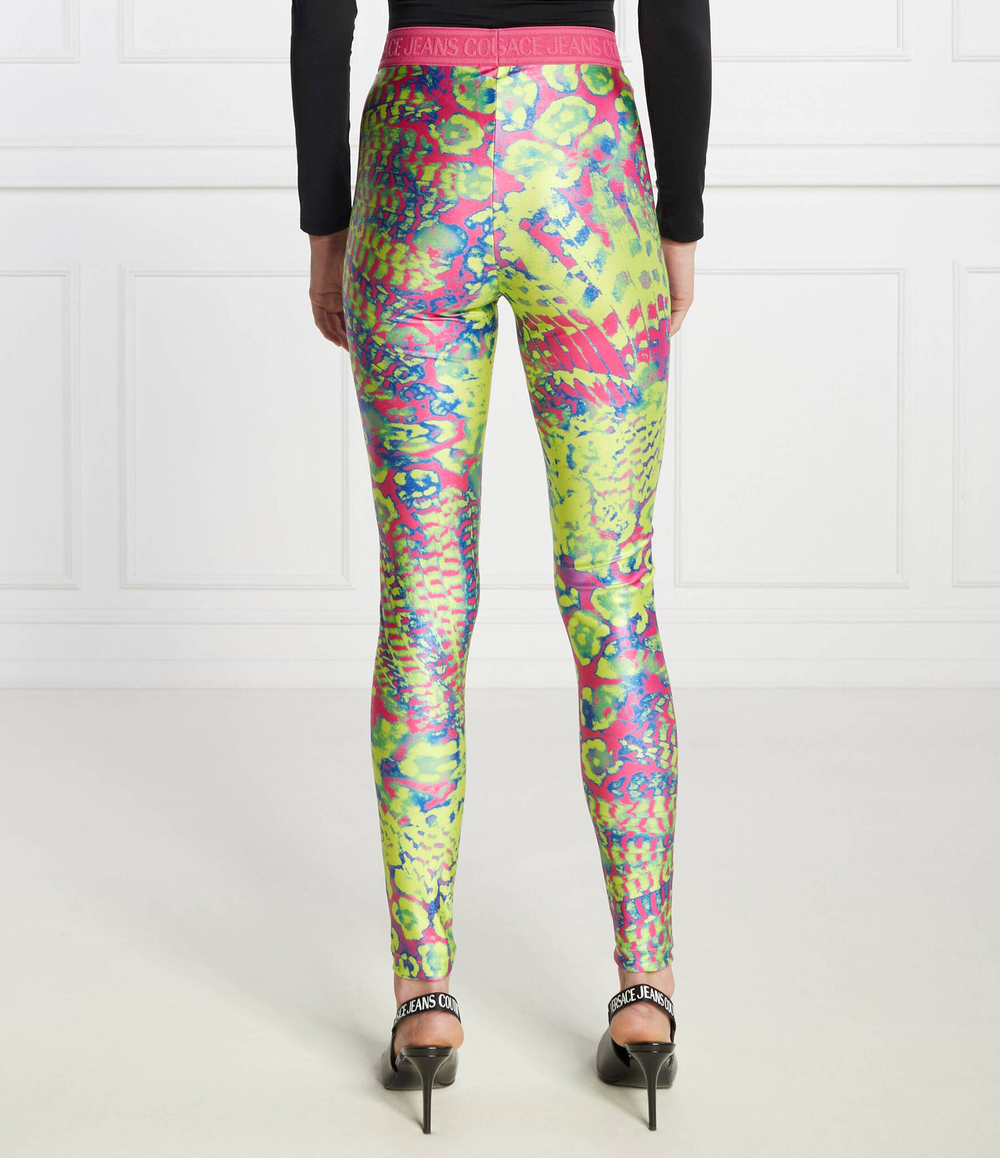 Леггинсы Versace Jeans Couture - лимонный(76HAC101JS289)