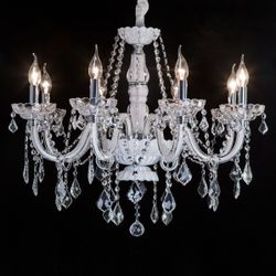 Citilux Финка CL353181 Люстра стеклянная подвесная Белая