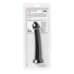 Черный нереалистичный фаллоимитатор 20см ToyFa Jelly Dildo L 882027-5