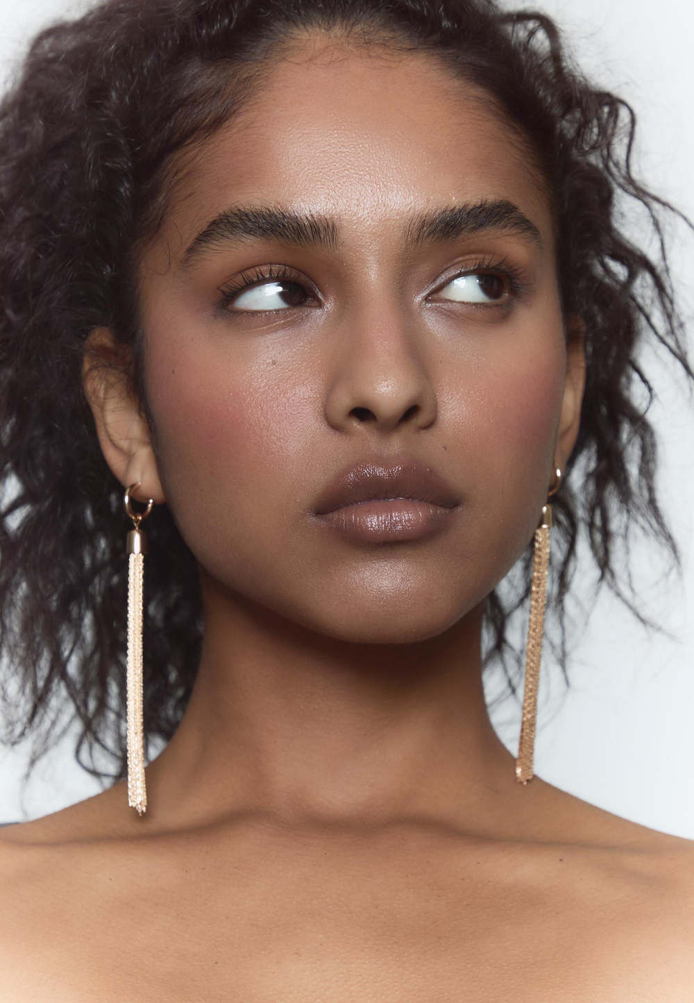 STRADIVARIUS Металлические серьги, золотой