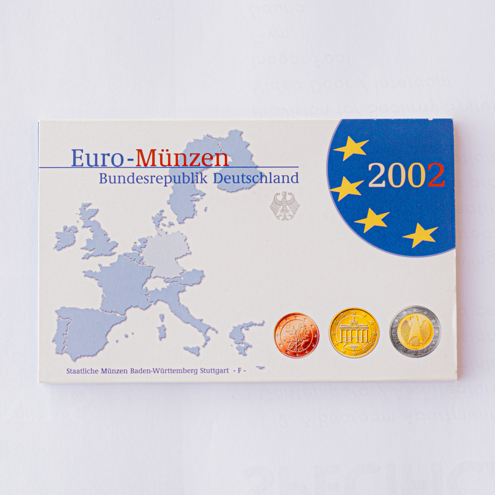 Germany 2002 Proof Coin Sets (A, D, F, G, J)