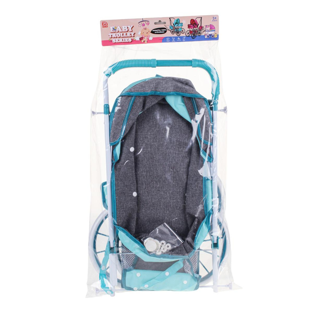 Коляска для куклы лежачая, пакет LM936-15