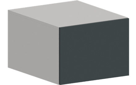 Кухня Модуль ШВГ 510 Графит / Бирюзовая мята