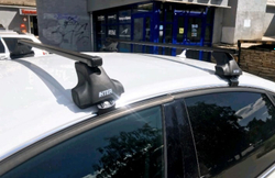 Багажник Интер Спектр на Hyundai Getz за дверной проём прямоугольные