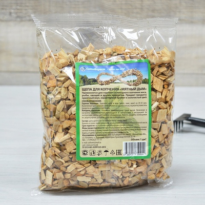 Щепа для копчения "Мятный дым" 1л
