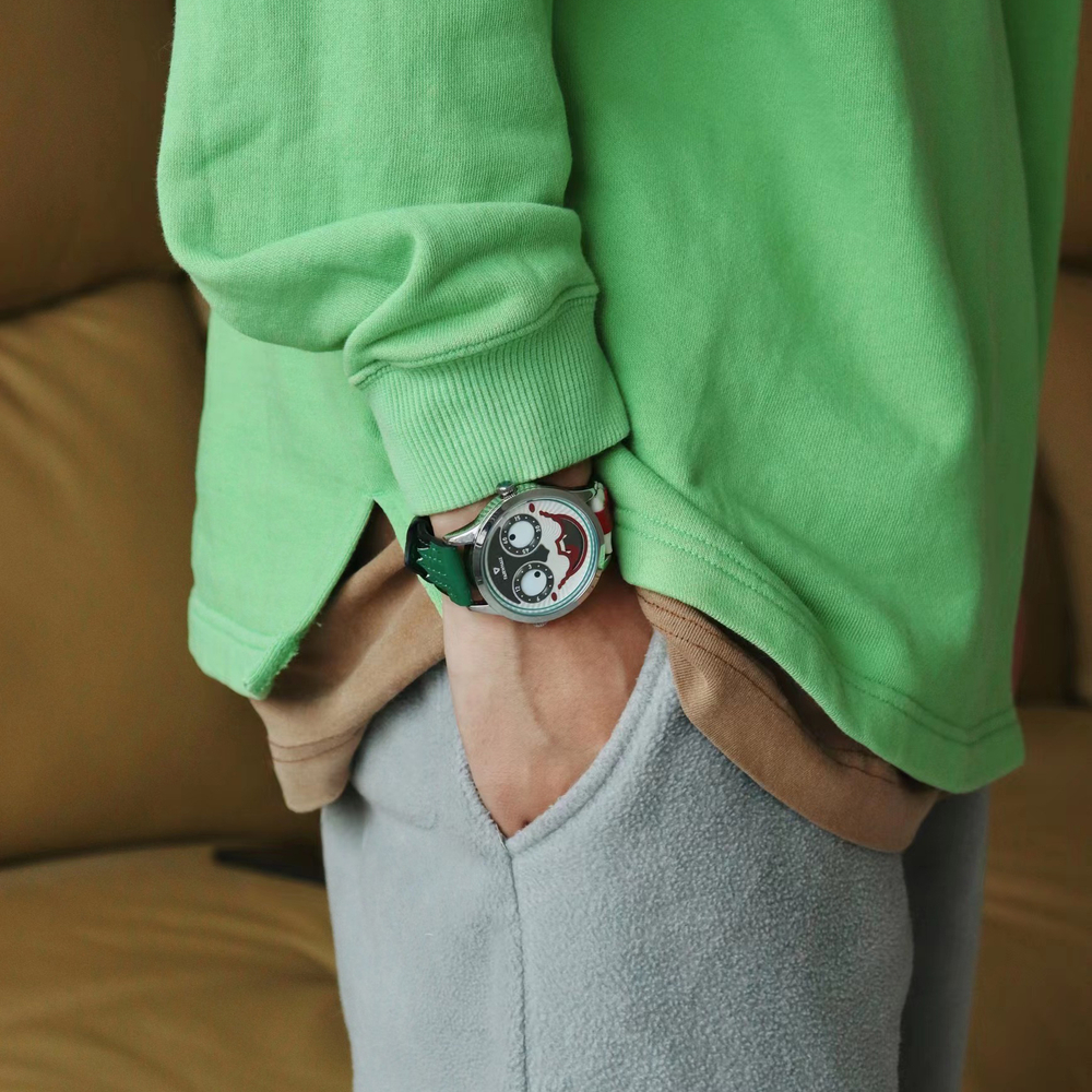 FAIRWHALE Born For Trend Collection Men"s Watch Quartz Movement Genuine Leather Strap Watch Men"s Watches