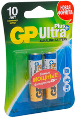 Батарейка LR6 AA GP Ultra Plus (блистер 2шт.)