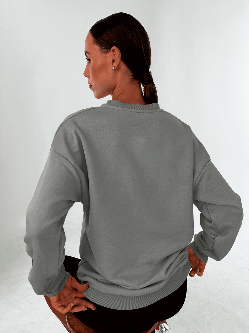 Свитшот женский оверсайз хлопок толстовка