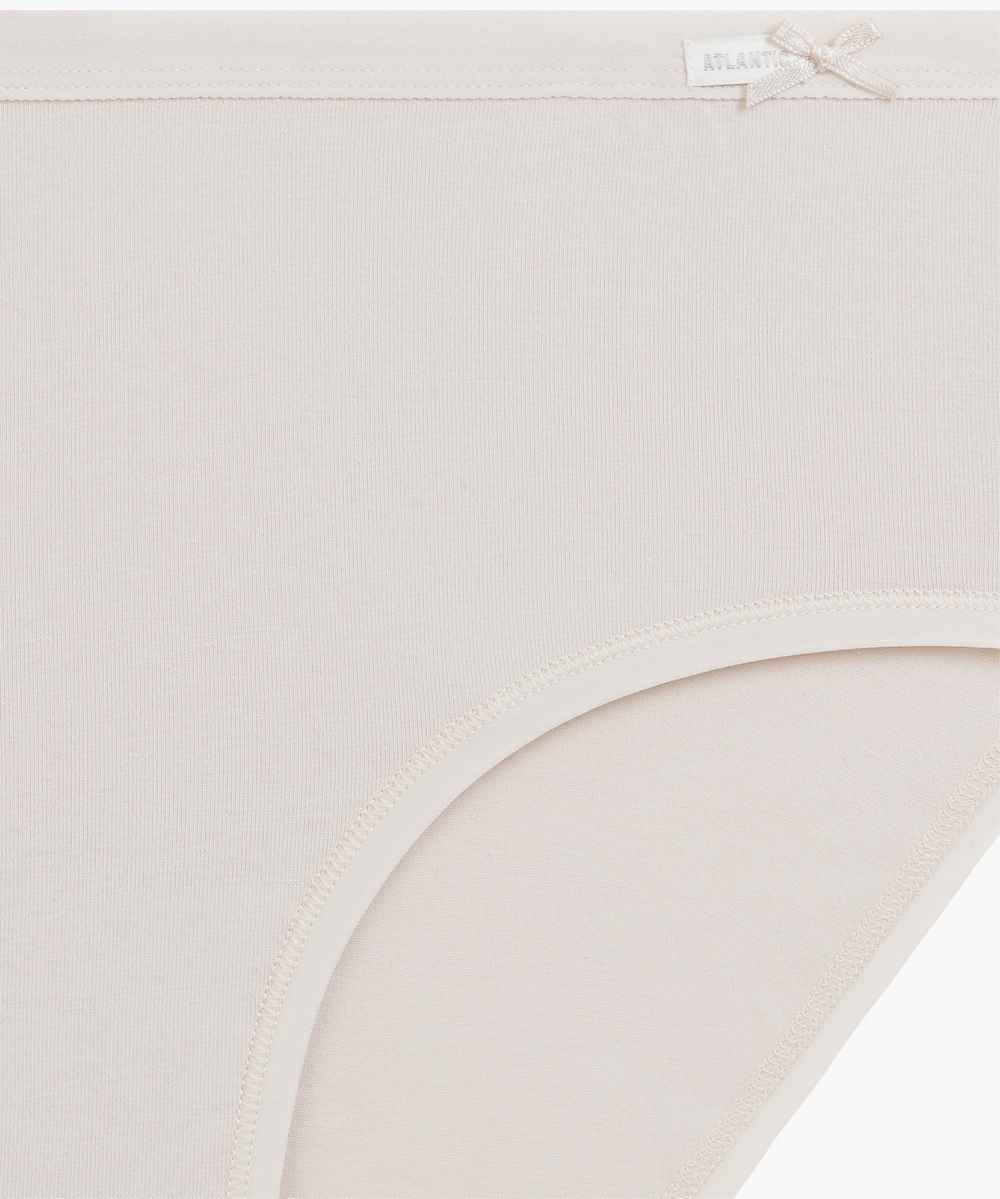 Трусы женские классика Atlantic, набор из 3 шт., хлопок, светло-розовые + пепельная роза + светло-бежевые, 3CLP-004