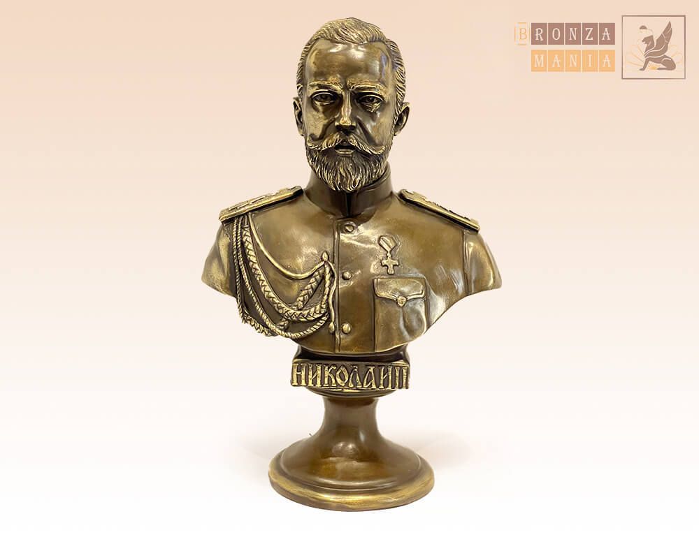 статуэтка бюст Николай II средний