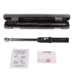 WDK-NS15110 Динамометрический ключ 15-110 Нм, реверсивная трещотка с приводным квадратом 3/8"