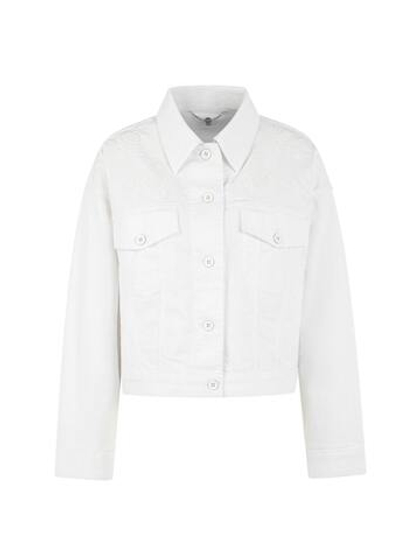 Marc Cain Куртка из денима с цветочной вышивкой