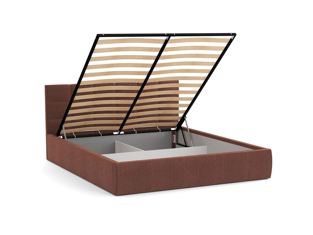 Кровать Диана 1600 высота 1010 жаккард тесла шоколад