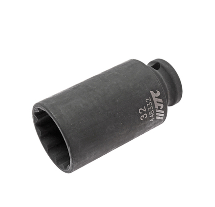 Головка торцевая 1/2" 32мм 12-ти гранная ударная тонкостенная L=82мм JTC