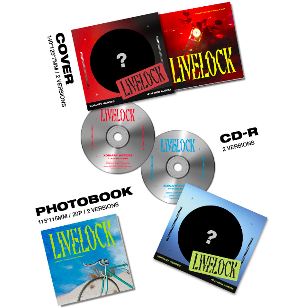 Альбом Xdinary Heroes - 4th Mini Album Livelock (Digipack ver.)