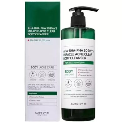 SOME BY MI Очищающий гель для тела с кислотами AHA BHA PHA 30 Days Miracle Acne Clear Body Cleanser 400мл