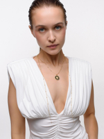 Колье "Sun black pearl" Gold