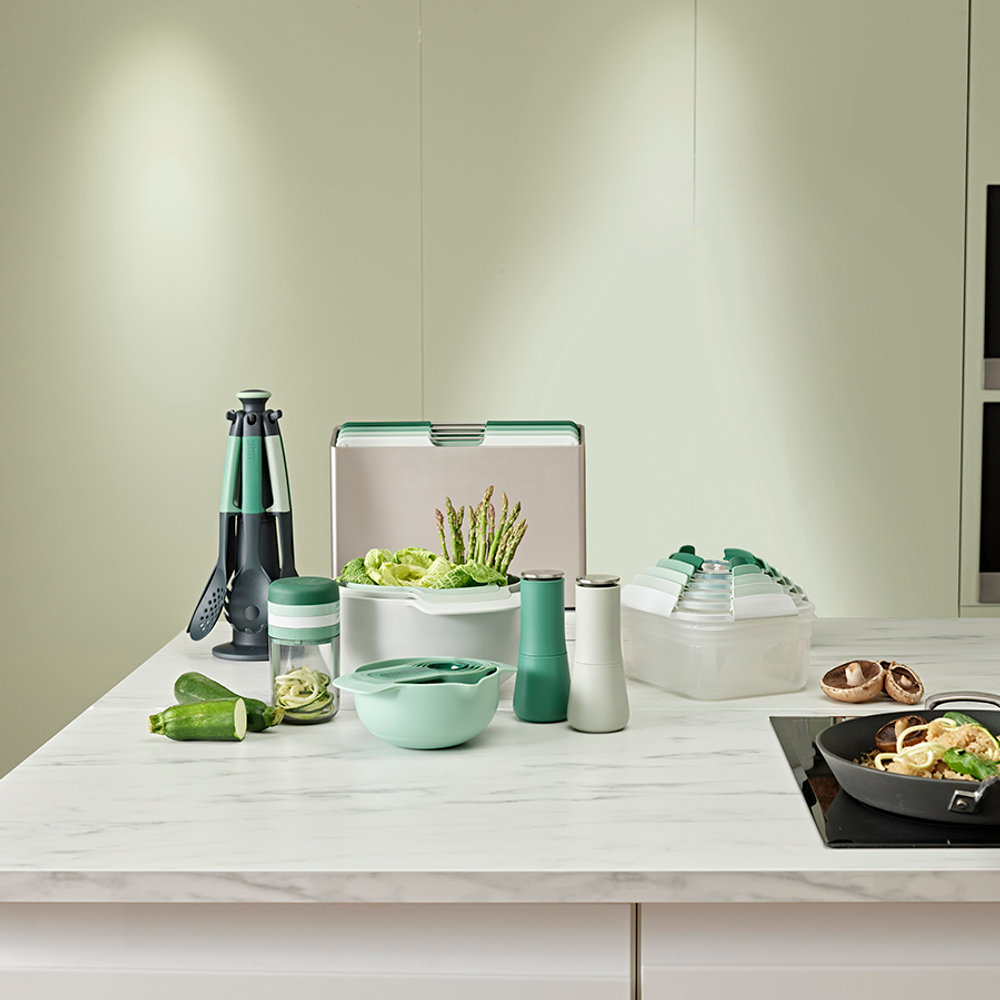 Набор мисок nest 9 plus, зеленый, 9 пред.