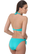 Яркий однотонный купальник Cala Saona: лиф-триангул и плавки-слипы (Размер: B/M) (Цвет: бирюзовый)