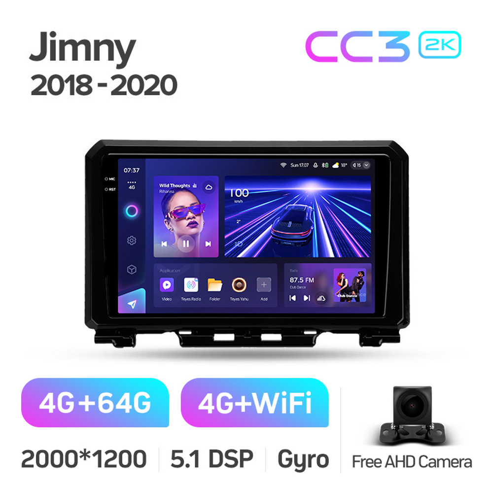 Teyes CC3 2K 9"для Suzuki Jimny 2018-2020
