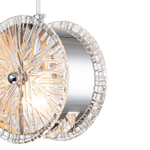 Подвесной светильник 1х40Вт Е14, металл/стекло, хром