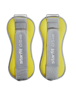 Утяжелители универсальные WT-502, 0,5 кг, желтый/серый