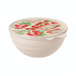 Миска с крышкой с декором wave 1,55л (бежевый)