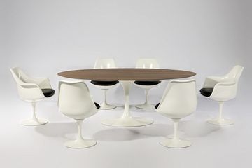 стол обеденный Tulip oval table ( by Steel Arts )