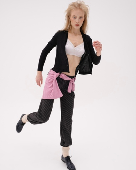 Носки в рубчик из шерсти ангоры Ветивер