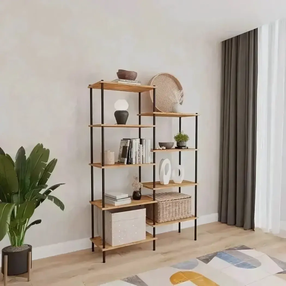 Система стеллажей открытого хранения «НеШкаф - 49», цвет черный, 170*108*36.5